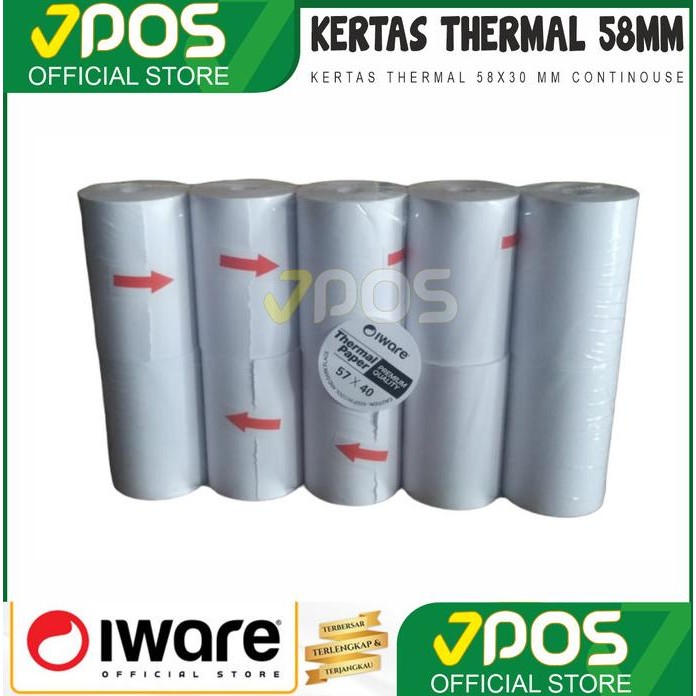

Kertas Thermal 58mm uk 40