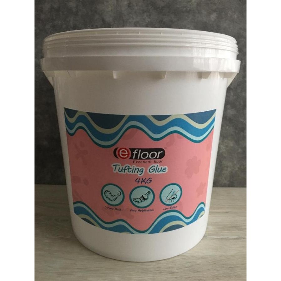 

Tufting Rugs/Punch Needle Glue,Perekat/Lem Sulaman/Rajutan isi 4 kg
