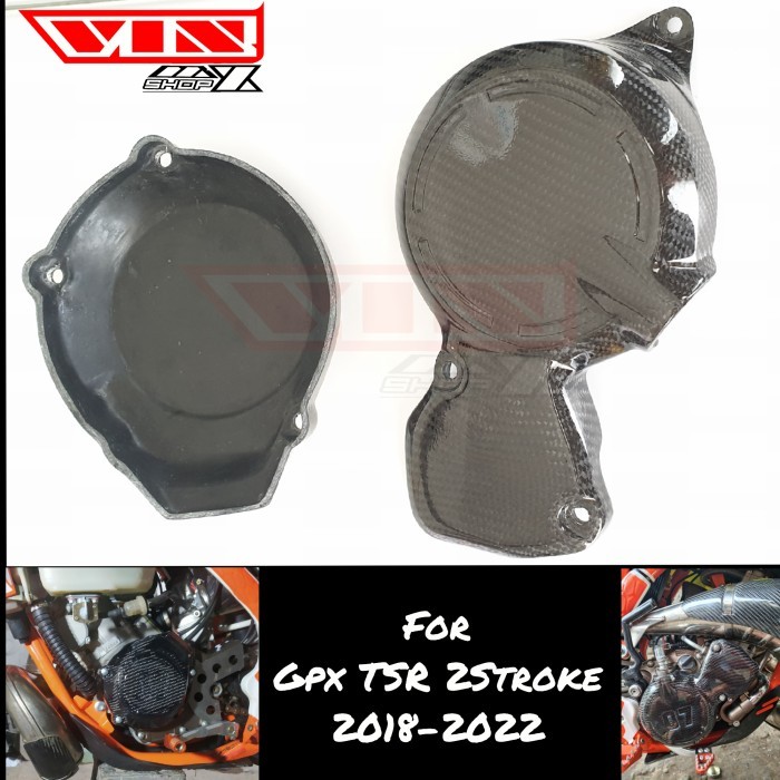 Pelindung Atau Cover Engine Carbon Gpx Tse 250 2Stroke