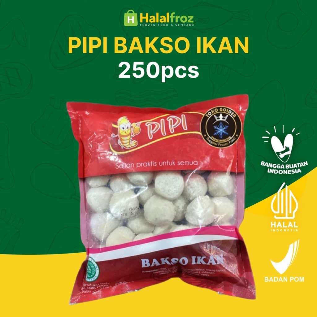 

BAKSO IKAN PIPI 250 grGosend Ready, Paling murah, Terlaris