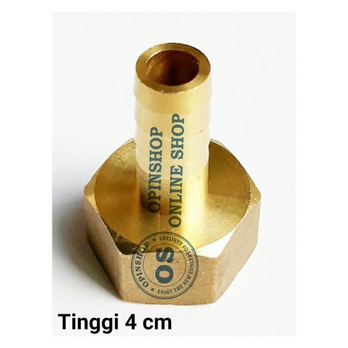 Promo Nepel Selang Gas Drat Dalam 0.5 inci F Cocok Buat Water Heater Gas COD