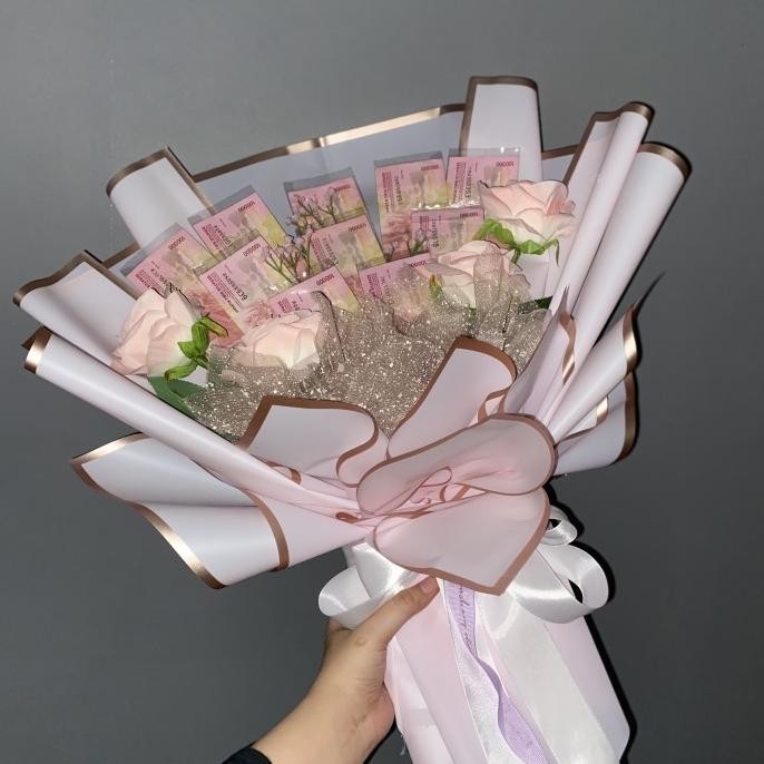 

Buquet uang 100k 10 lembar premium GVS