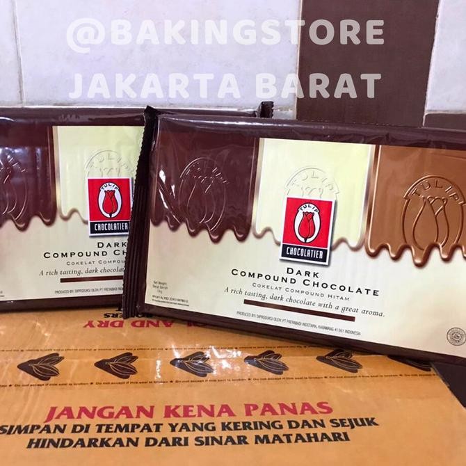 

JM23 Coklat tulip dark chocolate compound | cokelat batang murah 1 kg