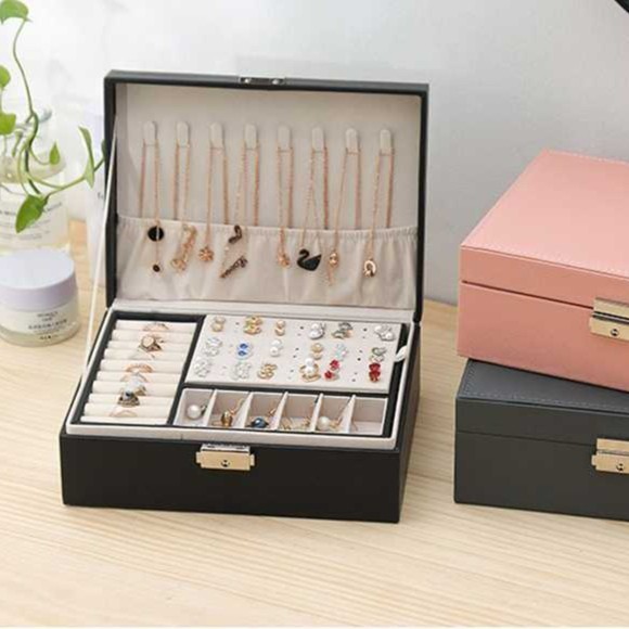 Sale Kotak Organizer Wadah Tempat Perhiasan Kalung Cincin Emas Aksesoris