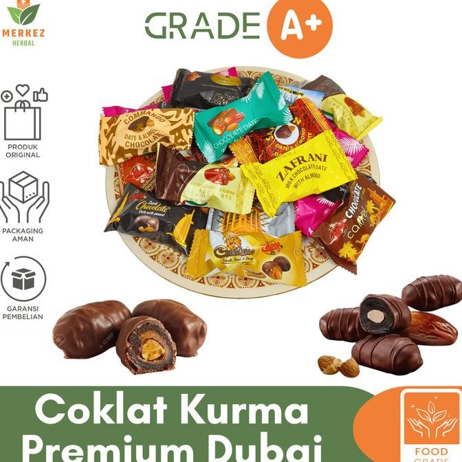 

Coklat Kurma Almond Arab Dubai Asli Mix 1Kg Lebaran Oleh2 Haji Umroh DS10