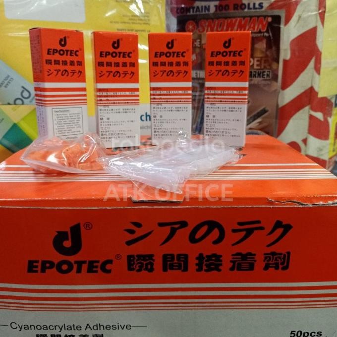 

lem epotec original korea serbaguna /Lem Besi Epotec (1Dus 50 Botol)