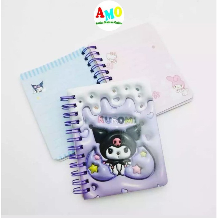 

Buku Tulis / Notebook Ring Sanrio - Buku Catatan Scrapbook