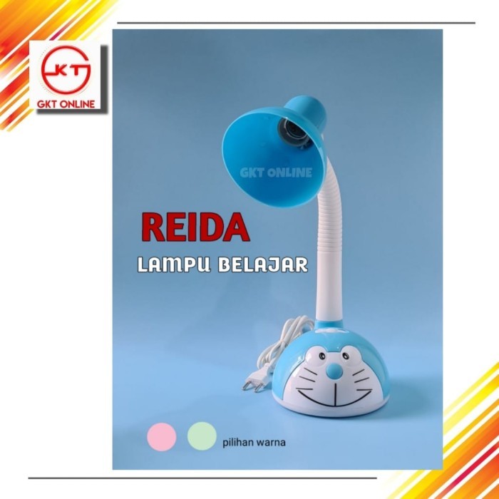 Lampu Belajar Karakter Listrik Saklar On Off / Lampu Meja Fitting E27
