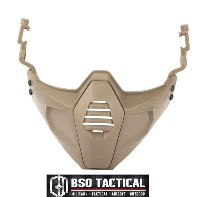 Bd Tactical Half Face Mask Mandible For Tactical Helmet Pj Mh Bj Helm Agrifapermata
