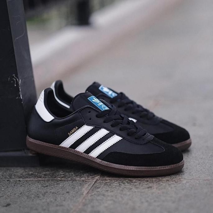 Adidas Samba Original Sepatu Unisex Adidas Samba Hitam Putih Gum,Sepatu Keren Murah Berkualitas Ori 