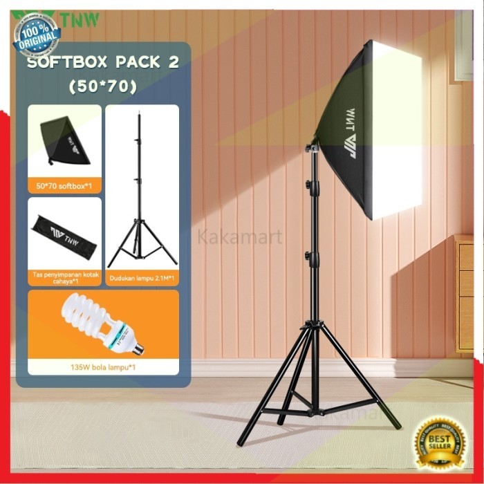 TNW SOFTBOX LIGHTING LAMPU SOFTBOX LIGHTING STUDIO LAMPU STUDIO FOTOGR