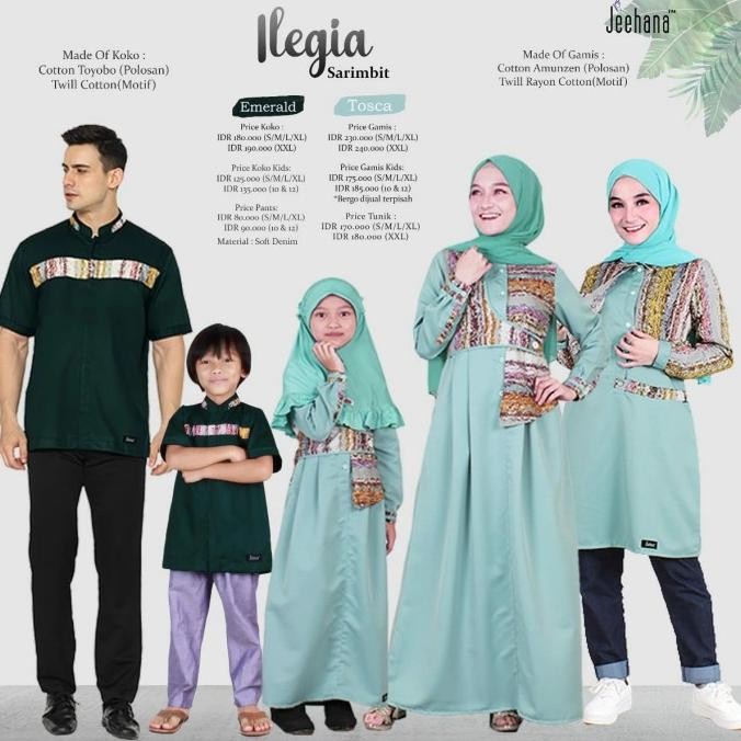 Grosir Baju Sarimbit Keluarga Muslim 2022 Famset Terbaru Lebaran Ilegia Jhn