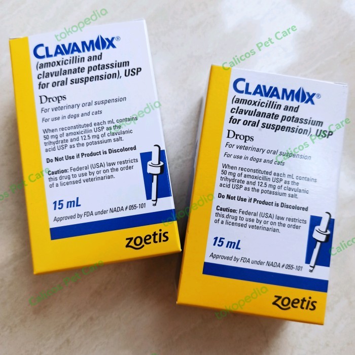 Terbaru Antibiotik CLAVAMOX ZOETIS Kucing Anjing