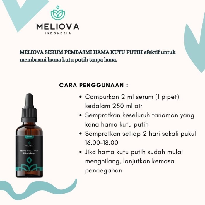 Terbaru Meliova Serum pembasmi hama kutu putih/Obat Hama Anti Kutu