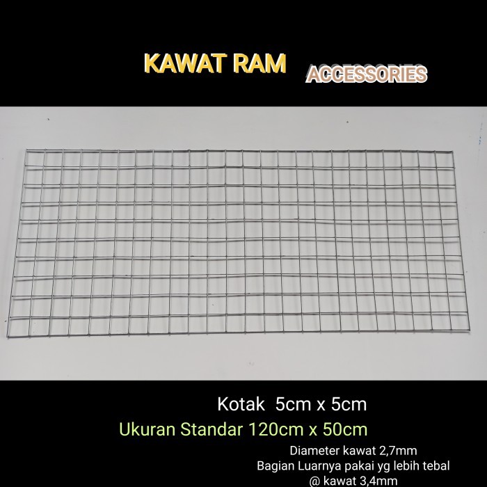 Terlaris KAWAT RAM Ukuran 120x50cm kotak 5x5cm SALE