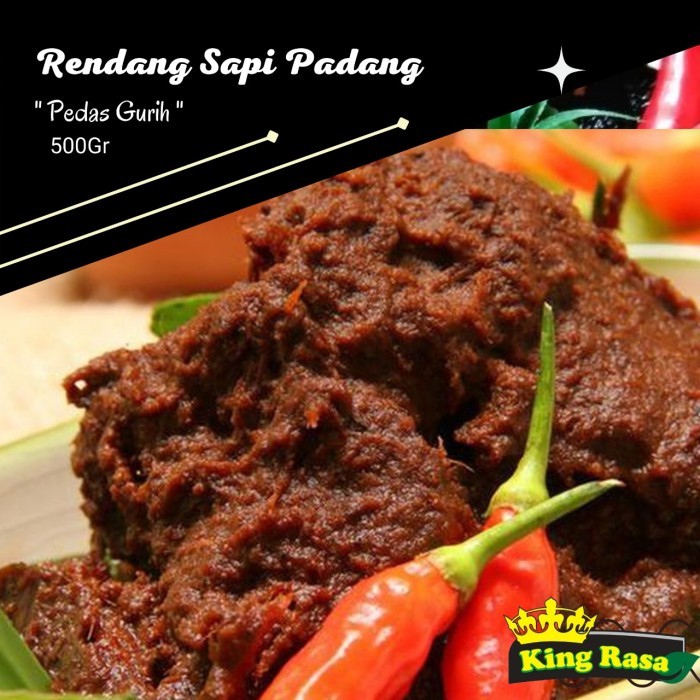 

rendang Padang rendang daging sapi asli rendang Frozen food 500 gr