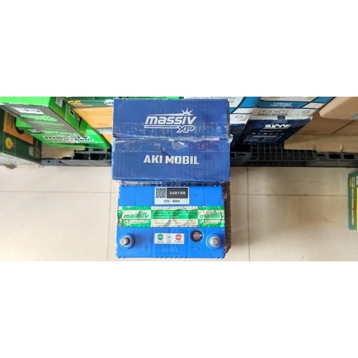 Aki/Accu mobil massiv xp basah 34b19r Avanza, terios, rush