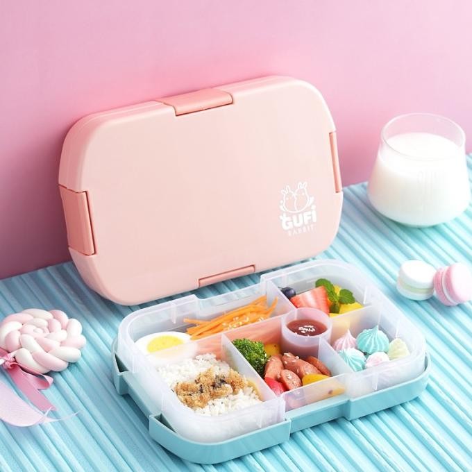 Sale Lunch Box Bento Sekat 6 Anti Tumpah Dan  Anti Tercampur