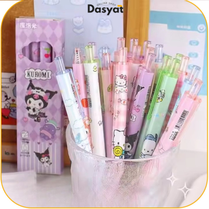 

Dos Perlengkapan Alat Tulis Sekolah Pena 4In1 Karakter Kartun 0.5Mm Isi 4Pcs Pulpen Gel Warna Hitam