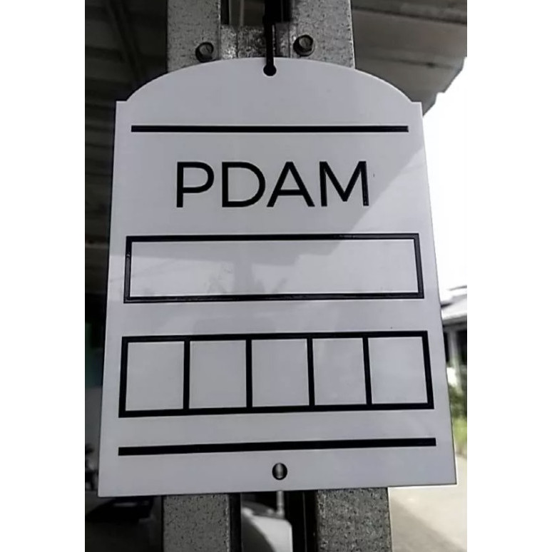 

Papan Akrilik Tulis Meteran Pdam / Board Acrylic Pdam Or Pln Sign Board Acrylic