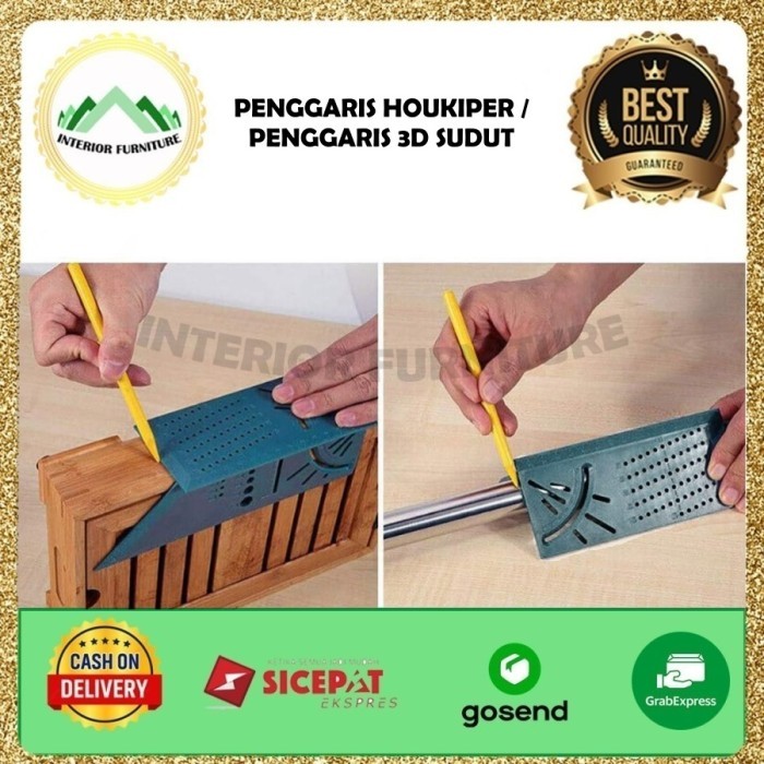 

Penggaris Siku Tukang 90 Angle Square 3D Penanda Kayu Siku Sudut Tepi Marking 3D Woodworking