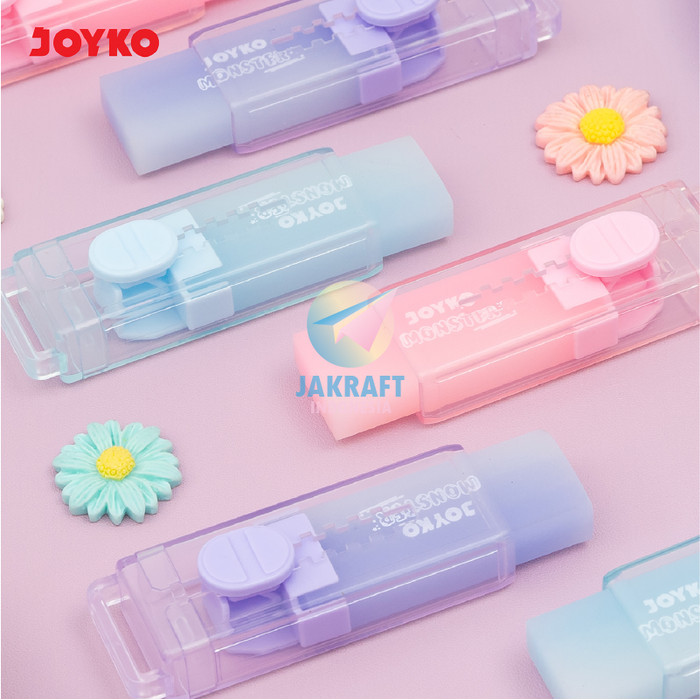 

Penghapus Mekanik + Bonus Refill Segala Pensil Joyko Er-147 Hi! Monster Model Usb Slide Dust Free