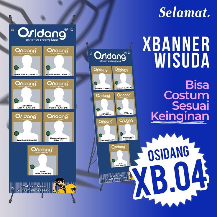 X Banner | Spanduk wisuda graduation kuliah