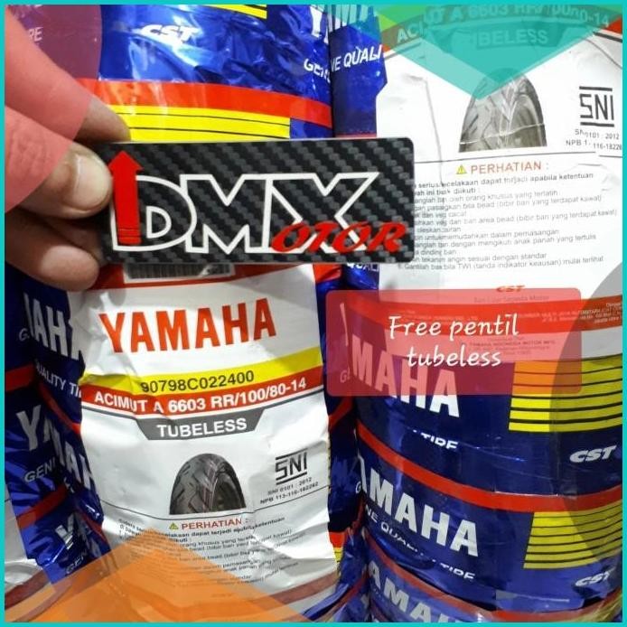 BAN TUBELESS YAMAHA CST ACIMUT UK 100 80 14 FREE PENTIL TUBELESS 07D35