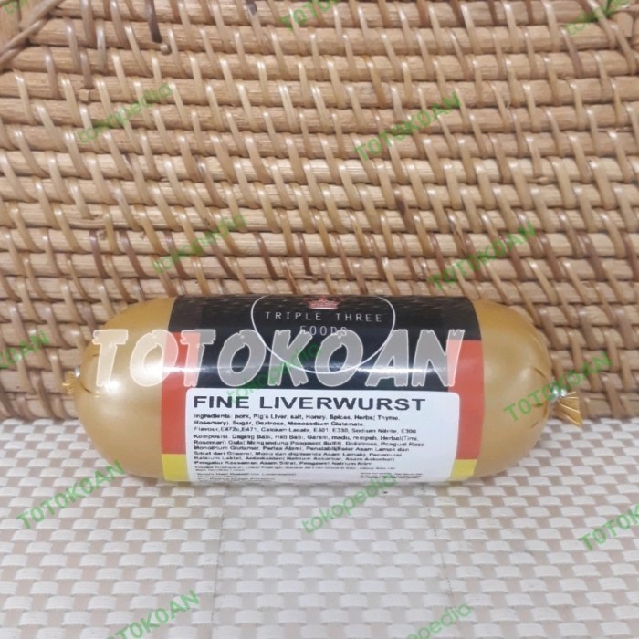 

TRIPLE THREE FINE LIVERWURST SOSIS HATI BABI 150 GR