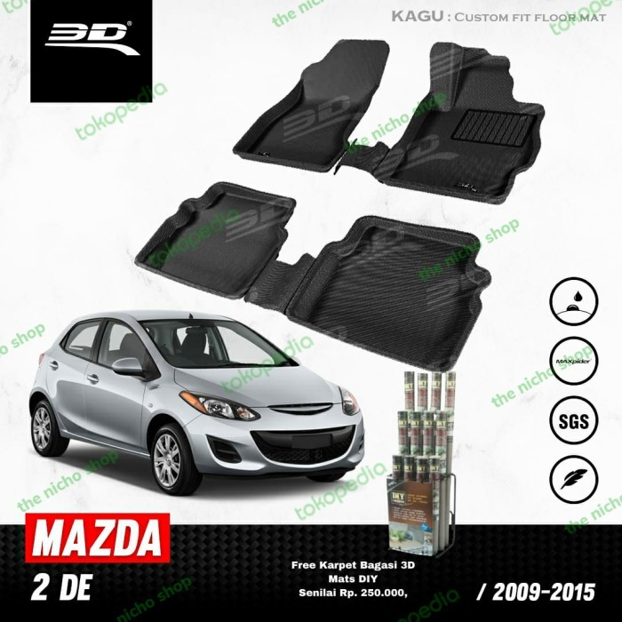 Karpet Mobil 3D KAGUMAT Original Import Mazda 2 (2012)