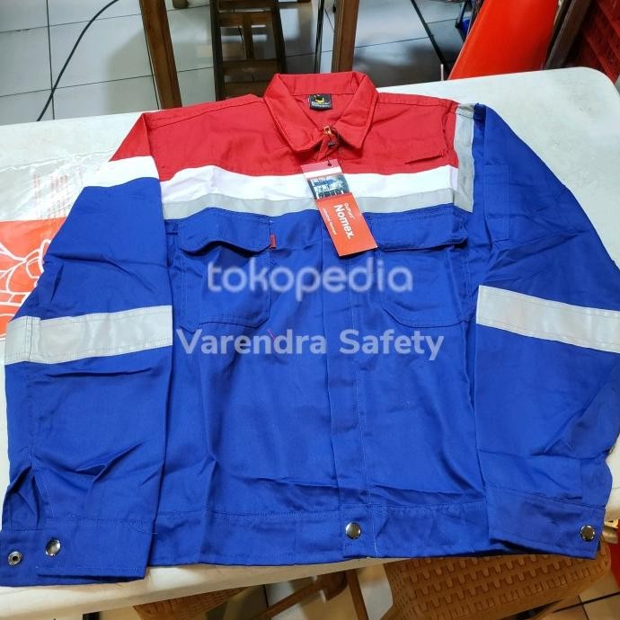 Wearpack Atasan lengan panjang Nomex Pertamina / Baju Safety Nomex
