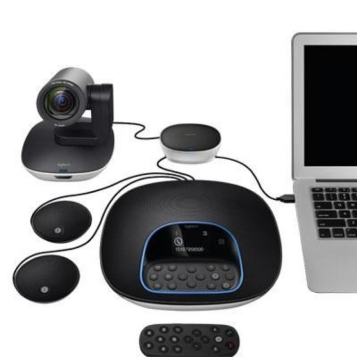 Logitech Group Video Conference With Expansions Mic Group Bundling