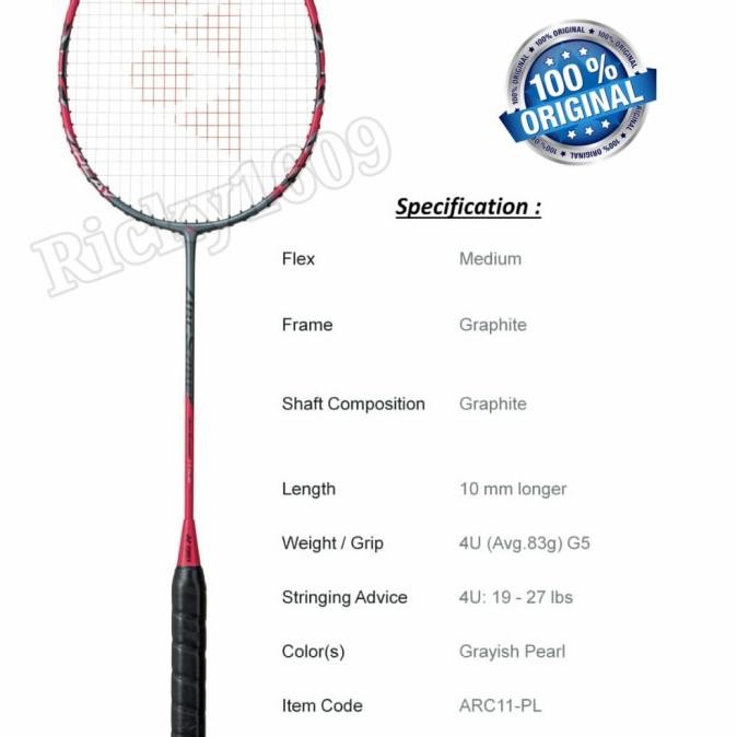 Miliki Raket Badminton Yonex Arcsaber 11 Play/Yonex Arcsaber 11 Play Original