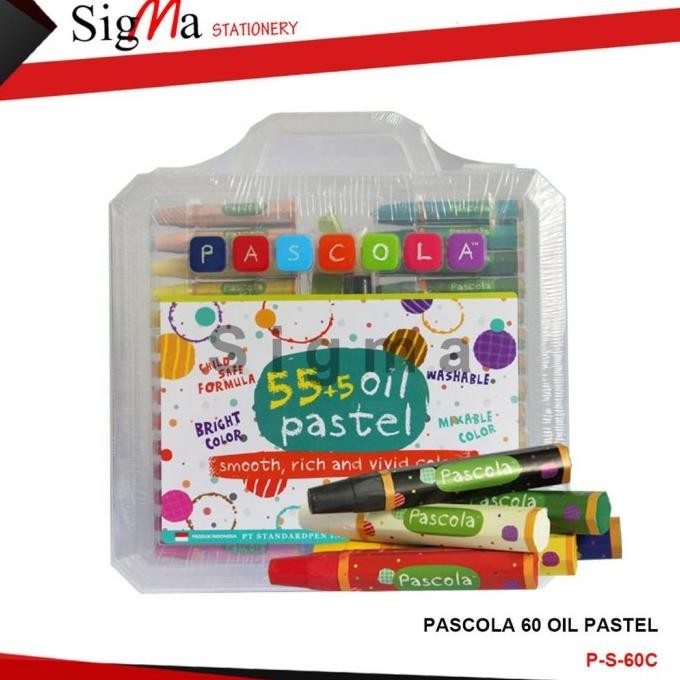 

Crayon Murah PASCOLA 60 warna ( 55+5 warna )