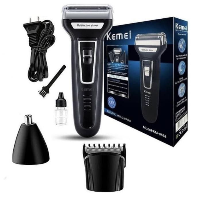 KEMEI Hair Clipper KEMEI KM-6558 Alat Cukur Kumis Jenggot Bulu Kemei