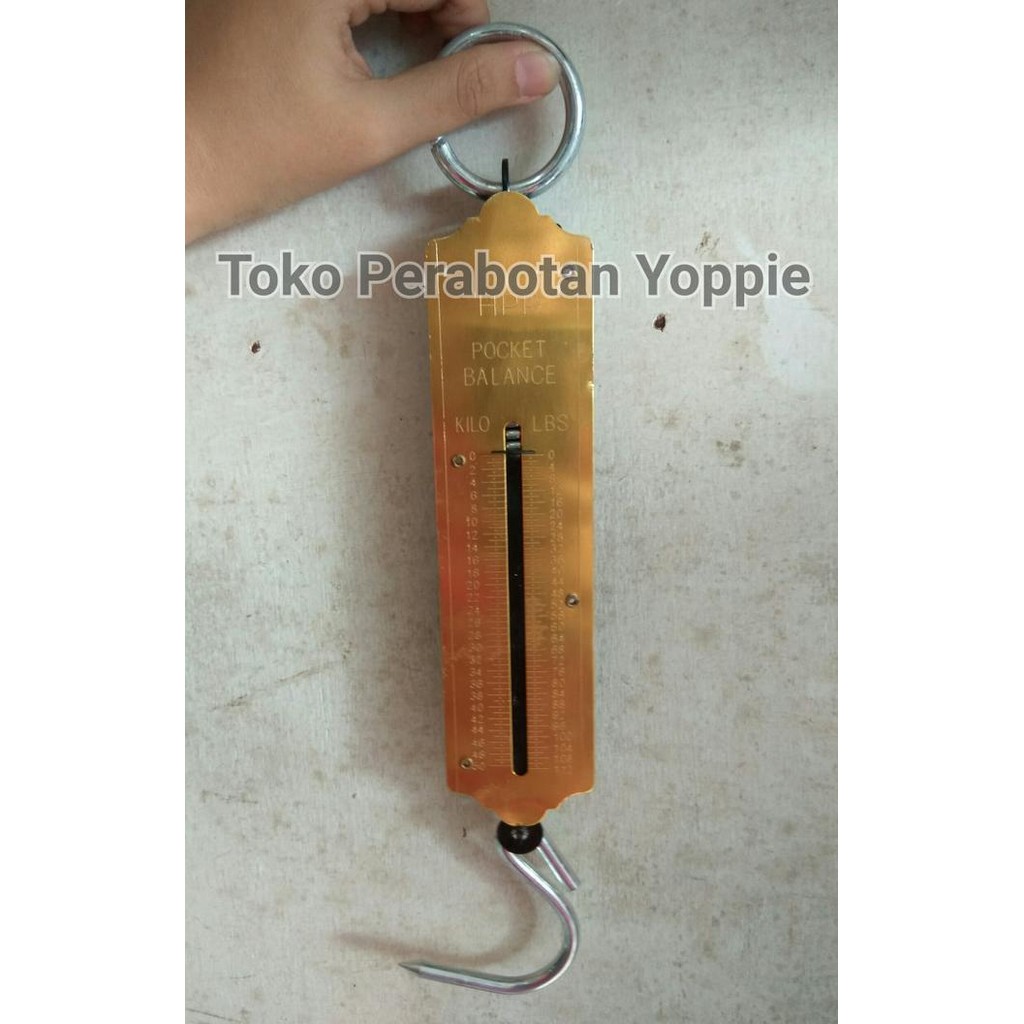 Asli Timbangan Gantung Kuningan 50kg