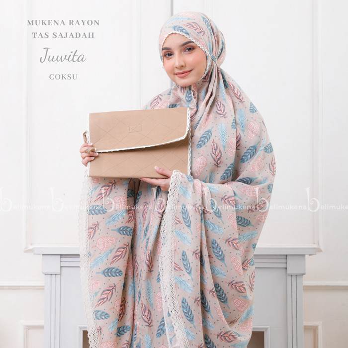 Minajshop Mukena Dewasa Rayon Traveling Tas Sajadah Juwita