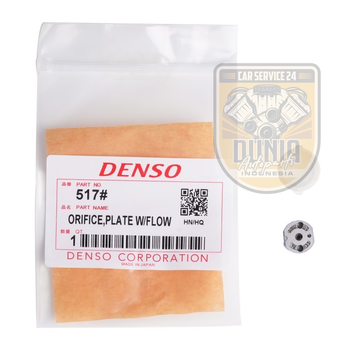 PLATE VALVE CONTROL ORIFICE COMMONRAIL INJECTOR DENSO TRITON 517 517#