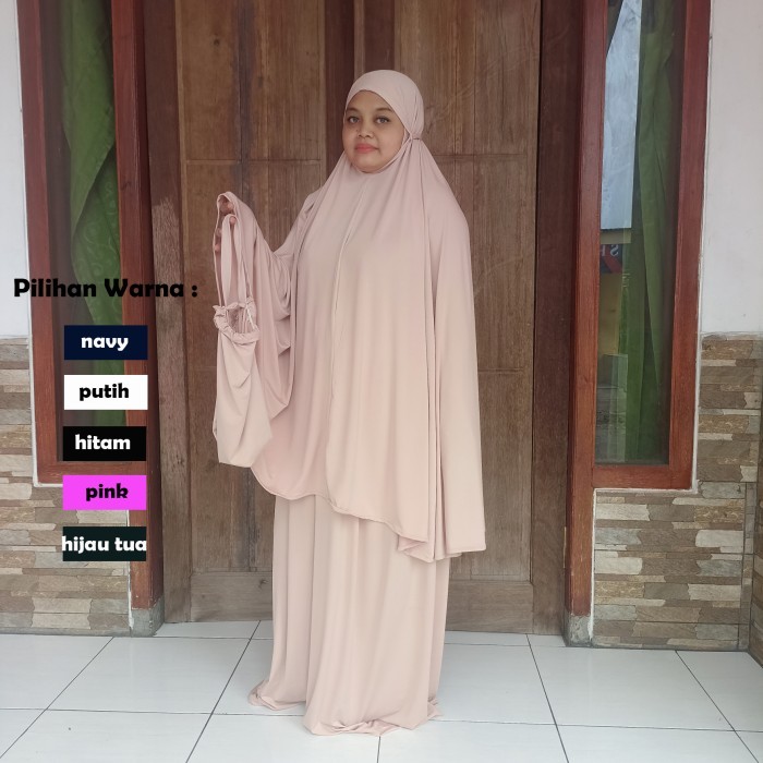 Minajshop Mukena Kaos Dewasa Jumbo