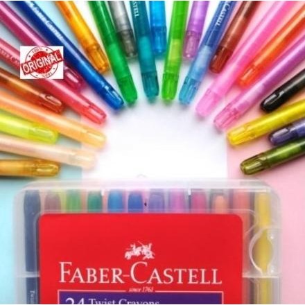 

BRG BARU Faber Castell Twist Crayon Krayon Putar Warna Pastel