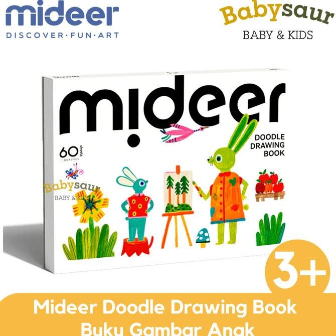 

BRG BARU Mideer Doodle Drawing Book Mainan Buku Gambar dan Sketsa Anak Usia 3 Tahun +