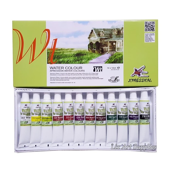 

HOT SALE Xpression Watercolor Set 12 - 1336B / Cat Air Set 12x12ml
