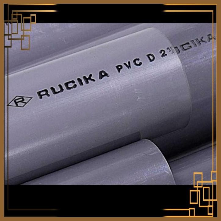 [AST] PIPA PVC 2"INCH RUCIKA ABU" D PANJANG 4 MTR-PIPA PARALON