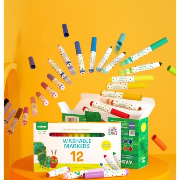 

TERMURAH MIDEER Washable Markers 12 pcs