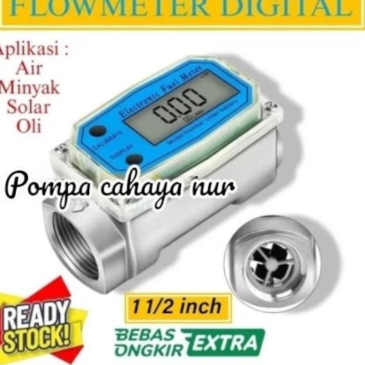 Flow Meter Turbine Digital 2" Flow Meter Digital Air/Minyak/Solar 2"