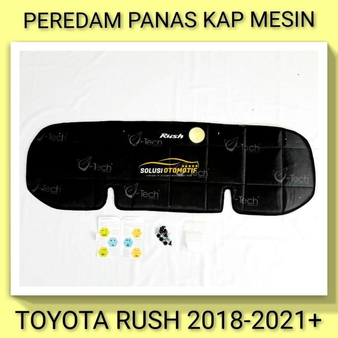 TOYOTA RUSH NEW 2018-2020+ PEREDAM PANAS KAP MESIN MOBIL VTECH + KLIP HIGH QUALITY