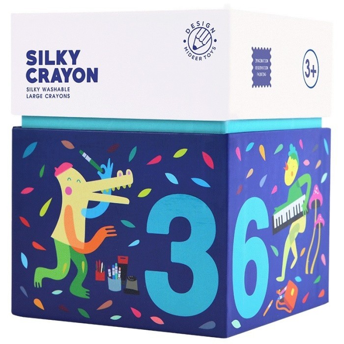 

Mideer Silky Crayon 12 Pcs/24 Pcs Mainan Edukasi Alat Tulis Mengambar