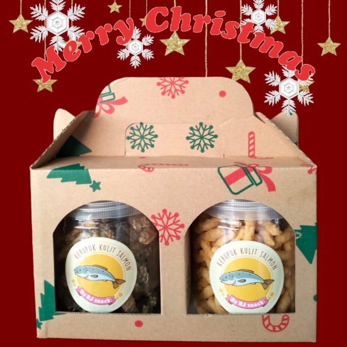 

HAMPERS NATAL FISH SKIN SALMON DAN CHEESE STIK PARSEL KUE SNACK ENAK