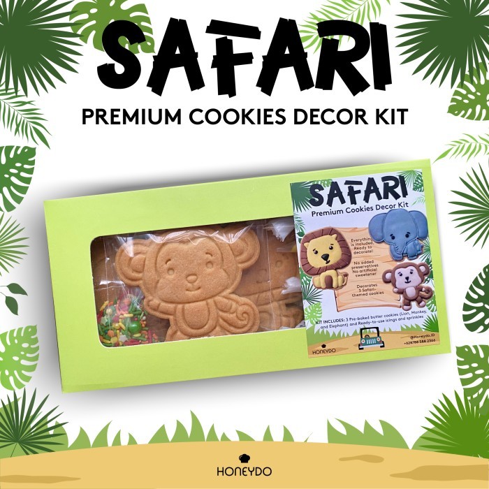 

HONEYDO COOKIES DECOR KIT SAFARI JUNGLE ANIMALS (KIDS ACTIVITY DIY)