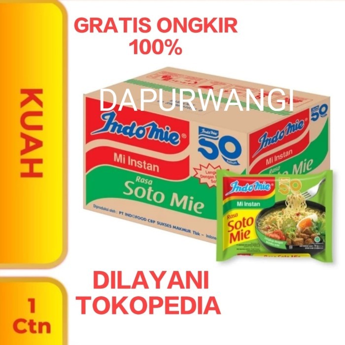 

PROMO! INDOMIE KUAH SOTO MIE 1dus 40pcs